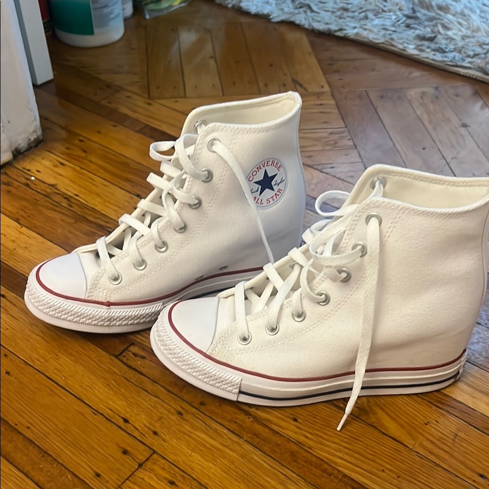 Converse White High-Top Sneakers
